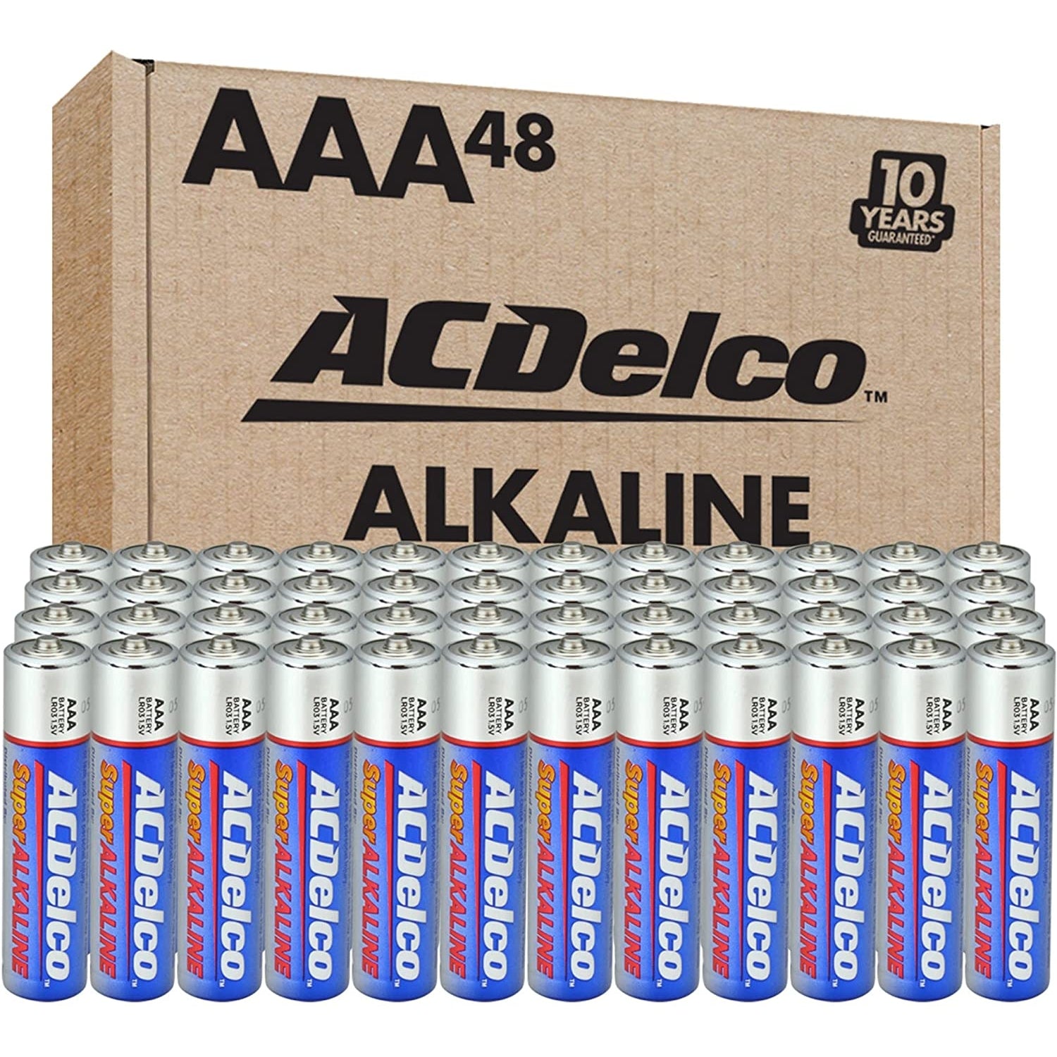 vendor-unknown-ACDelco 48-Count AAA Batteries, Maximum Power Super Alkaline Battery, 10-Year Shelf Life-MedTech-1